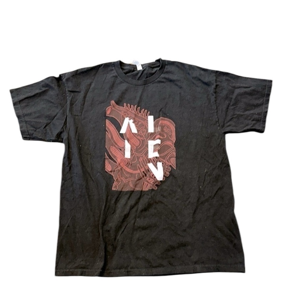 Alien men’s black graphic T-shirt size XLarge
